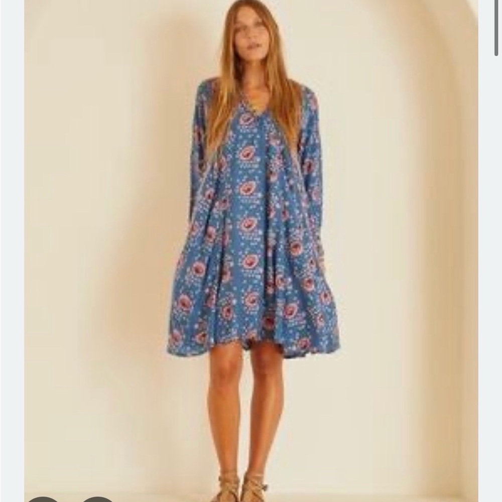 Natalie Martin Blue Floral Dress
